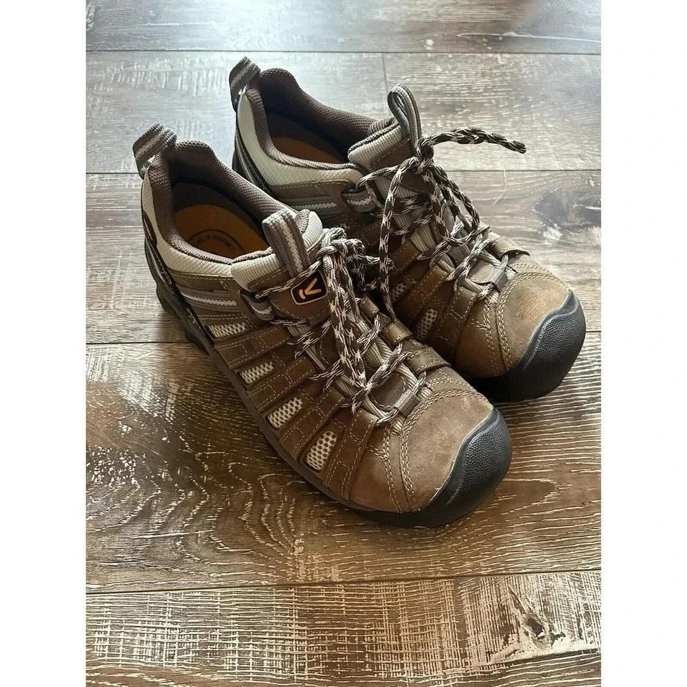 KEEN WOMEN'S 100823M UTILITY FLINT LOW STEEL TOE WORK Shoe Size 9